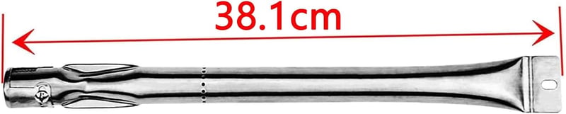 GFTIME 37cm Égőcsöves Hőeloszló Lap Grillhez - Rozsdamentes Acél Csere Alkatrész