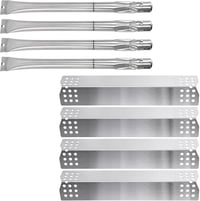 GFTIME 37cm Égőcsöves Hőeloszló Lap Grillhez - Rozsdamentes Acél Csere Alkatrész 1