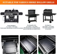 GFTIME állítható szénbrikett-tál grillhez - 38-71 cm 3