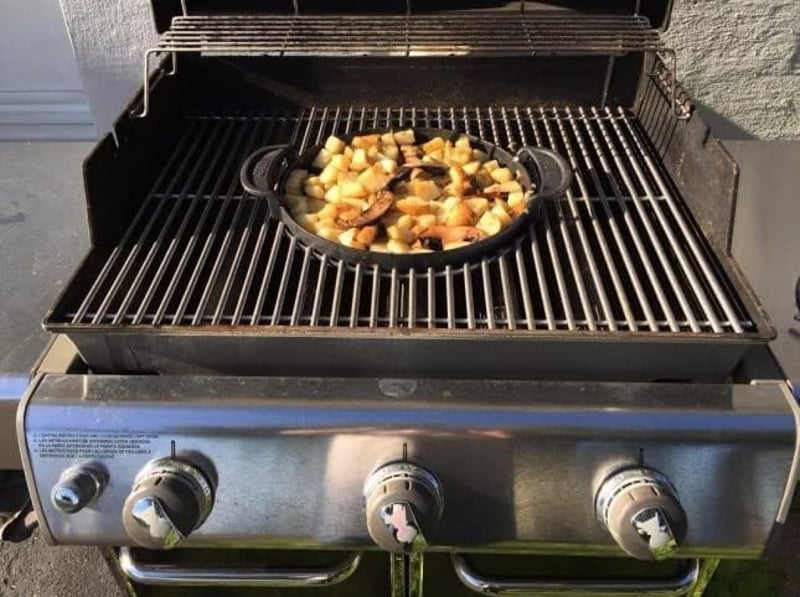 GFTIME 44,5 cm rozsdamentes grillrács Weber Spirit és Genesis gépekhez