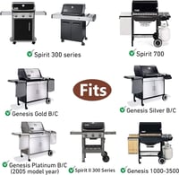 GFTIME 44,5 cm rozsdamentes grillrács Weber Spirit és Genesis gépekhez 3