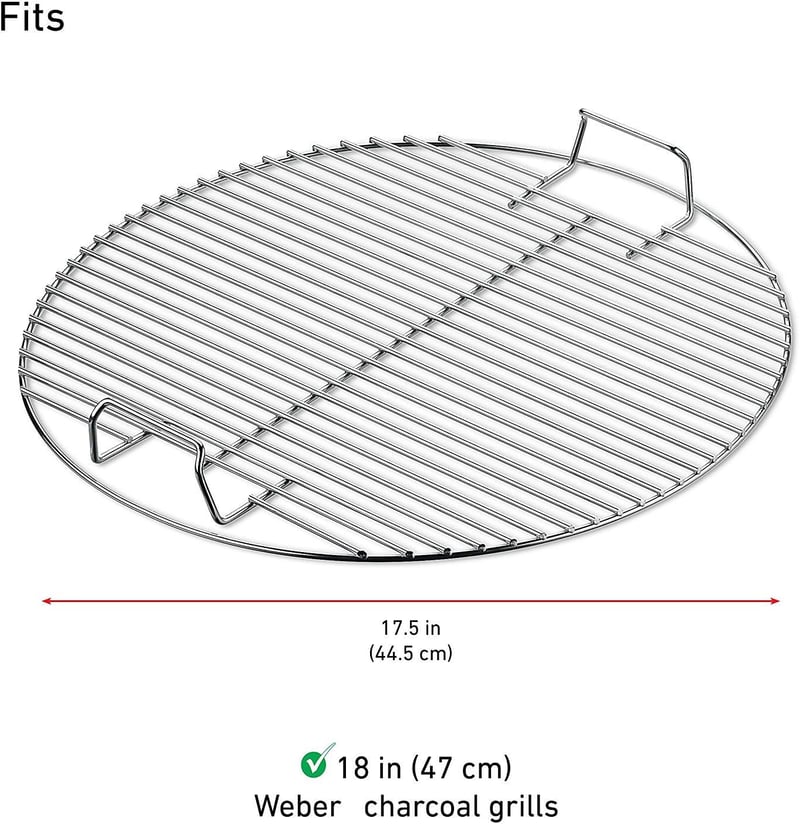GFTIME 45 cm Gázgrill Rács Kettle Grillhez Nehéz Kivitelezés