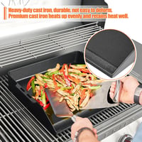 GFTIME zománcozott öntöttvas plancha grilllap - 48x36 cm 6
