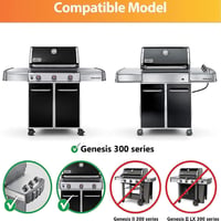 GFTIME 49,3x32,5 cm öntöttvas grillplakk Weber Genesis 300 sorozathoz 3