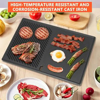 GFTIME öntöttvas grillrács Weber Genesis E/S/EP/CEP 310/320/330 gázgrillhez (2007-2016) - 49,5 cm 4