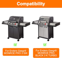 GFTIME rozsdamentes acél fűtőrács Enders Monroe Pro 3 grillhez, 65x17,1 cm 8