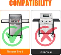 GFTIME rozsdamentes acél fűtőrács Enders Monroe Pro 3 grillhez, 65x17,1 cm 3