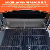 GFTIME 69866 nerezový ohrievací rošt pre grily Weber Spirit E210, E220, S210, S220 a Spirit II E/S 210, 47 cm, kompatibilný s predným ovládaním (2013 – 2016) 6