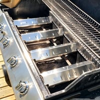 GFTIME Charbroil gázgrill csereégő készlet rozsdamentes acél - 4 db égő, 3 db terelőcső, 4 db hőterelő lap 6