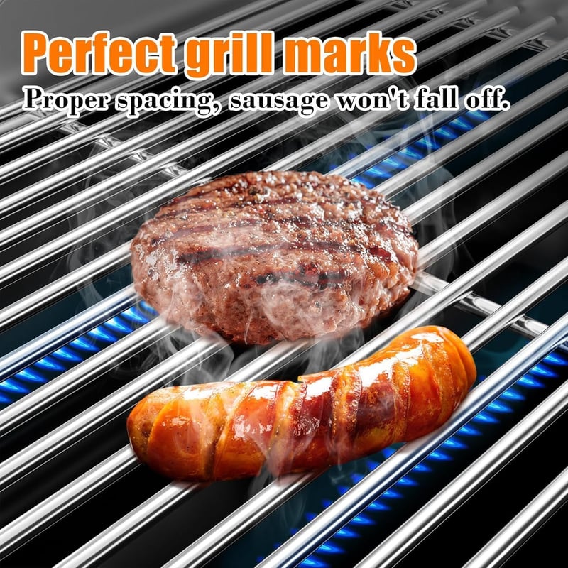 GFTIME gázégő csere alkatrész Weber Spirit 200 grillhez, rozsdamentes acél barbecue tartozék