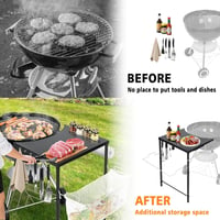 GFTIME Grill Oldalsó Asztal Weber Kettle és Smokey Mountain Grillhez 3