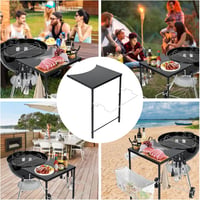 GFTIME Grill Oldalsó Asztal Weber Kettle és Smokey Mountain Grillhez 7
