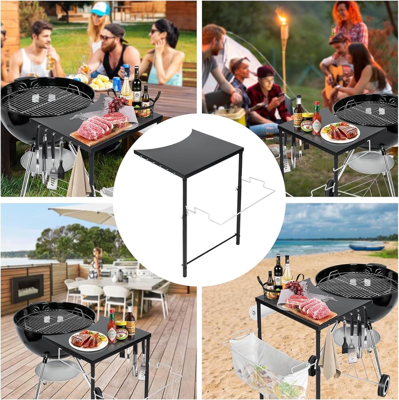GFTIME Grill Oldalsó Asztal Weber Kettle és Smokey Mountain Grillhez
