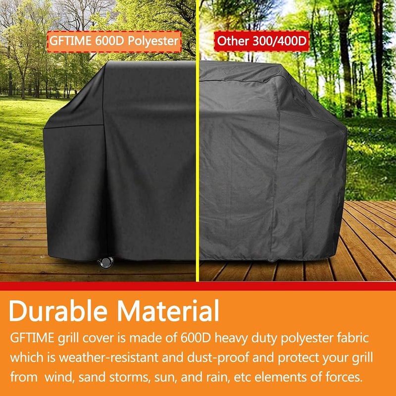 GFTIME Grill Takaró Weber Spirit 300 és Spirit II 300 Sorozathoz - Vízálló BBQ Védőhuzat 130x45x107cm Poliészter Anyagból