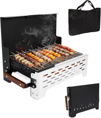 GFTIME összecsukható grillsütő rozsdamentes acél hordtáskával kempinghez 1