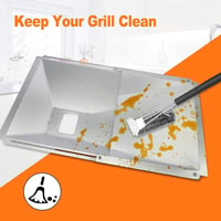 GFTIME Univerzális Zsírgyűjtő Tálca 38-65 cm Gázgrill Grillhez Állítható 5