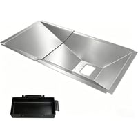 GFTIME Univerzálna odkvapkávacia miska na tuk, nastaviteľná 60-80 cm, pre plynové grily s 3/4/5 horákmi, Charbroil, Dyna Glo, Nexgrill, Kenmore, Uniflame 1