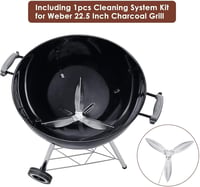 GFTIME Weber 57cm grillrács csere szett rotor és tisztítórendszer 5