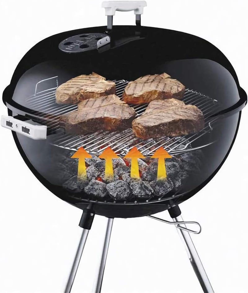 GFTIME Weber 57cm grillrács csere szett rotor és tisztítórendszer