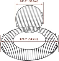 GFTIME Weber 57cm grillrács csere szett rotor és tisztítórendszer 3