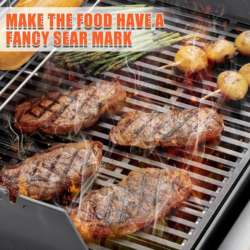 GFTIME Weber Spirit E-310/320/330 Flavorizer Bar és öntöttvas rács szett