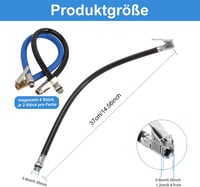 GFUEIGJ szelephosszabbító tömlő kerékfelfújóhoz 37 cm - 4 db 2