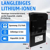GGBON 21,6V 3,0Ah lítium-iónová batéria pre vysávač Hoover H-Free 100, náhradná batéria Hoover B012 2