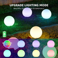 GGII RGB LED 30cm Szolár Kerti Lámpa Távirányítóval, 8 Szín Vízálló Kültéri Világítás 3