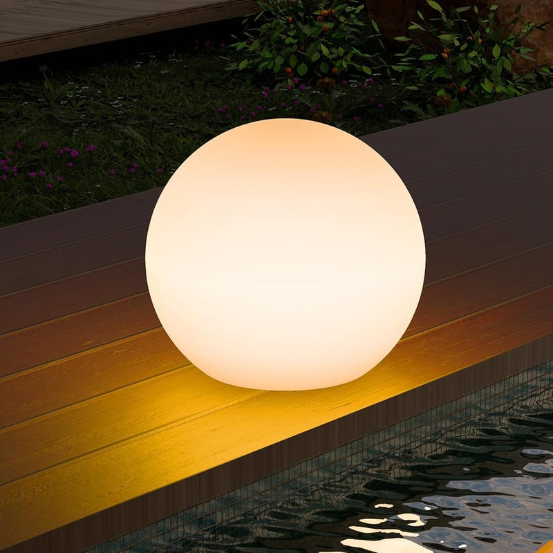 GGII RGB LED 30cm Szolár Kerti Lámpa Távirányítóval, 8 Szín Vízálló Kültéri Világítás