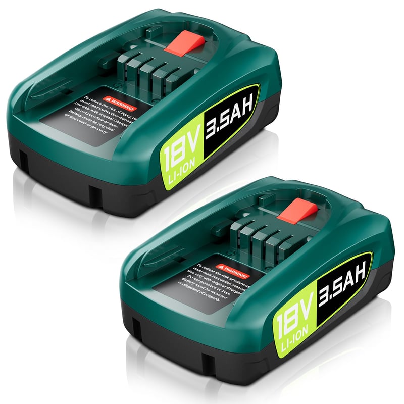 Náhradná batéria Ggiking 2× 3,5 Ah 18 V pre náradie Bosch PBA, PSB, PSR a Gardena Gloria 18 V, 2 ks