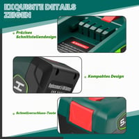 Náhradný akumulátor GGiking 5000 mAh 18V pre zelené náradie Bosch PBA PSB PSR, systém Power for ALL 18V a akumulátory Gardena 18V 7