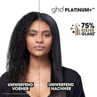 ghd Platinum+ Black Intelligent Professional Hair Straightener, Less Hair Breakage, More Shine and Colour Protection, Ultra Zone Technology, Optimal Comb Temperature 185ºC Homogeneous 2