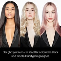 ghd Platinum+ Black Intelligent Professional Hair Straightener, Less Hair Breakage, More Shine and Colour Protection, Ultra Zone Technology, Optimal Comb Temperature 185ºC Homogeneous 6