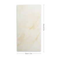 Samolepiaca vodoodolná nálepka na obkladačky GHIBFBT 60x30 cm, 10 ks, 3D PVC nálepka na podlahu s mramorovým efektom, béžová 3
