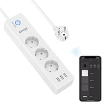 GHome Smart WiFi okos elosztó 3 aljzat 3 USB, Alexa Google Home kompatibilis - smart power strip 1