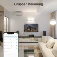 Priză inteligentă WiFi GHome 16A, 4 bucăți, compatibilă cu Alexa și Google Home, monitorizare consum, control prin aplicație și vocal, temporizator, 2.4GHz 7