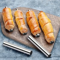 GHVACZS 15 darabos rozsdamentes habcsiga forma szett 12cm kefével és nyomózsákkal 5