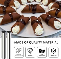 GHVACZS 15 darabos rozsdamentes habcsiga forma szett 12cm kefével és nyomózsákkal 4