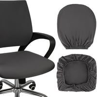 GHVACZS Sötétszürke Irodai Szék Huzat, Mosható, Rugalmas 38-48cm - Darkgray 1