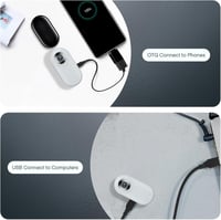 Cameră video GHWMYD albă 128G pentru zgardă de pisică, cu clipsuri de fixare pentru câini și pisici 4