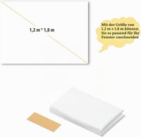 Ghzste polopriehľadné zadné projekčné plátno 71 x 47 palcov, prenosné skladacie, na vnútorné aj vonkajšie použitie, vianočná a halloweenska dekorácia pre projektor 6