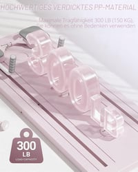 Giabuao összecsukható Pilates reformer board hasi görgővel és könyöktámasszal 5