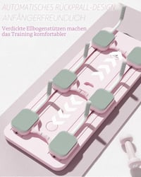 Giabuao összecsukható Pilates reformer board hasi görgővel és könyöktámasszal 4