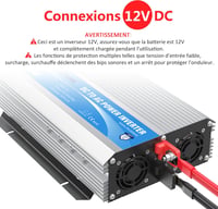 GIANDEL 2000W 12V-230V Inverter Távirányítóval és Dupla Aljzattal Autóhoz 4