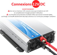 GIANDEL 3000W 12V-220V Inverter Átalakító Lítium Akkuhoz, Távirányítóval 4