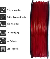 GIANTARM 95A TPU pružný filament 1,75 mm – červený – 1 kg 2