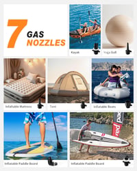 GICLE 22PSI elektromos SUP pumpa 12V autós csatlakozóval paddleboard felfújáshoz 4