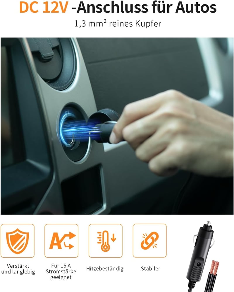 Gicle 60PSI elektromos SUP pumpa kétfokozatú gyors feltöltéshez autós 12V csatlakozóval