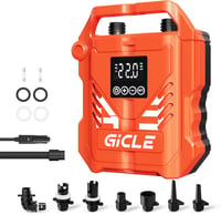 Gicle Elektromos SUP Pumpa 22PSI - 12V Autós Csatlakozóval, Kétfokozatú Gyors Felfújás, Automata Leállítás Paddleboardhoz, Csónakhoz 1