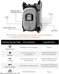 Gicle Elektromos SUP Pumpa 60PSI - 12V Automata Leállítású Kétfokozatú Felfújó Paddleboardhoz, Csónakhoz, Kerékpárhoz 2